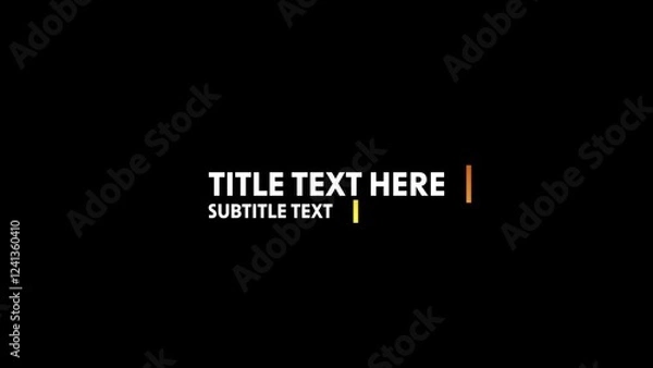 Fototapeta Clean Animated Text & Title Reveal Intro with Gradient