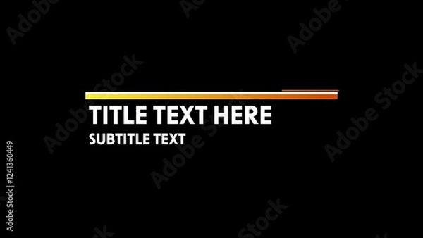 Fototapeta Modern Gradient Clean Lower Third Title 