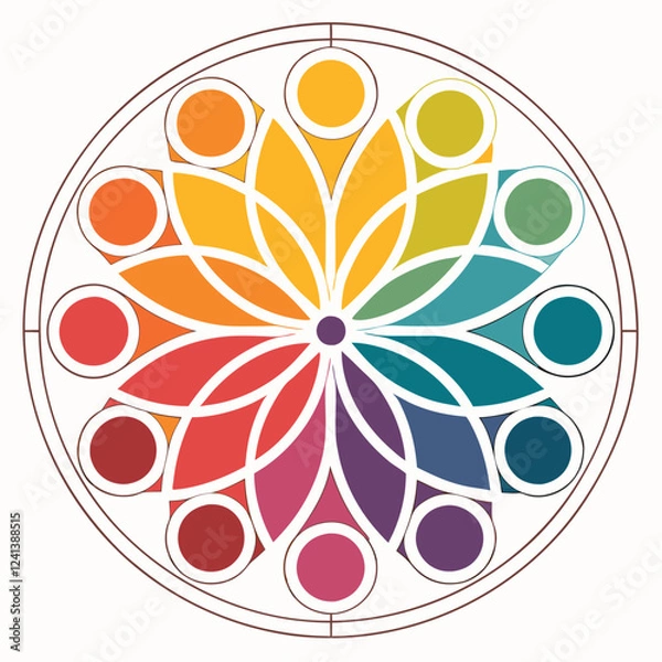 Fototapeta colour plate