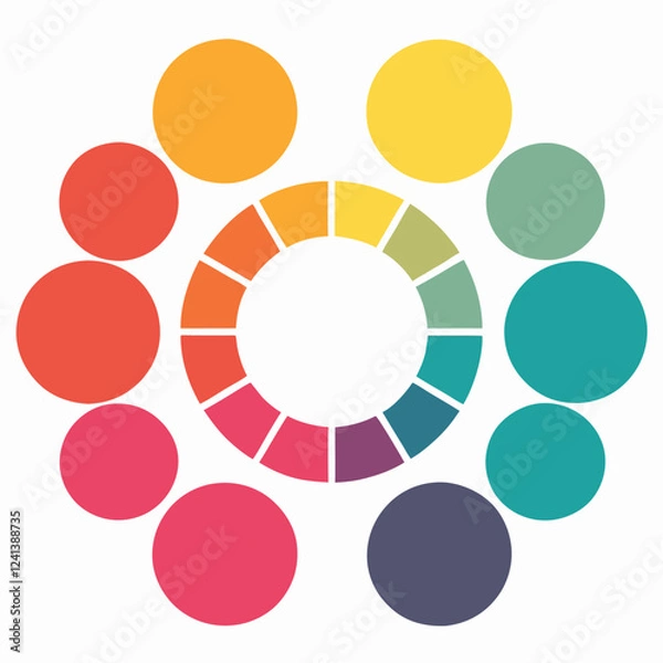 Fototapeta colour plate