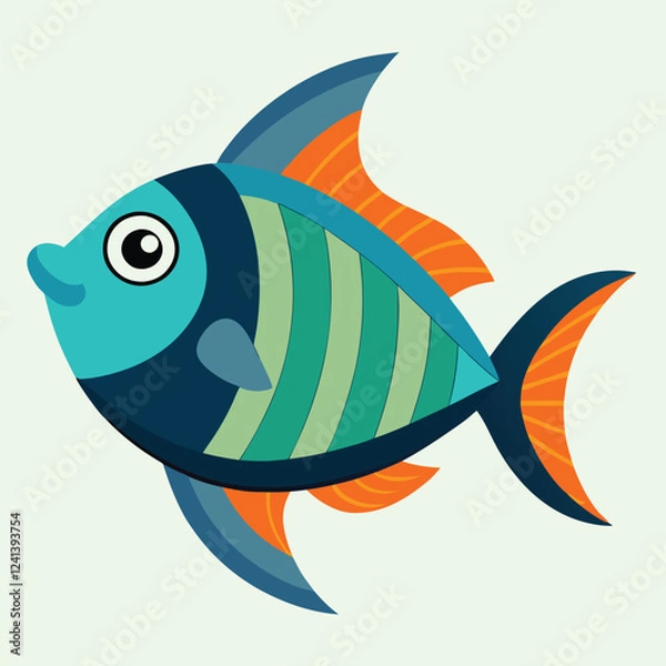 Obraz vector of fish.eps