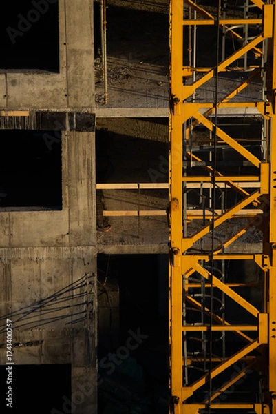 Obraz multi-storey building under construction.