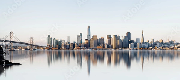 Obraz the skyline of san francisco during sunrise