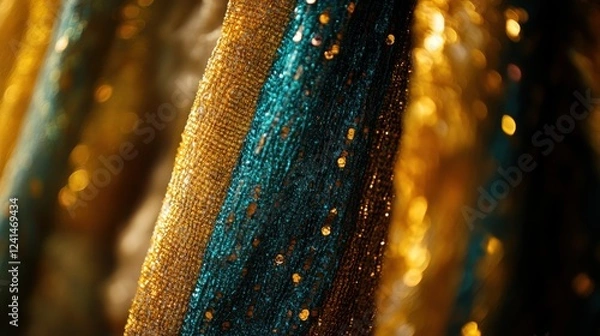 Fototapeta Unique Fabric Textures with Dramatic Angles