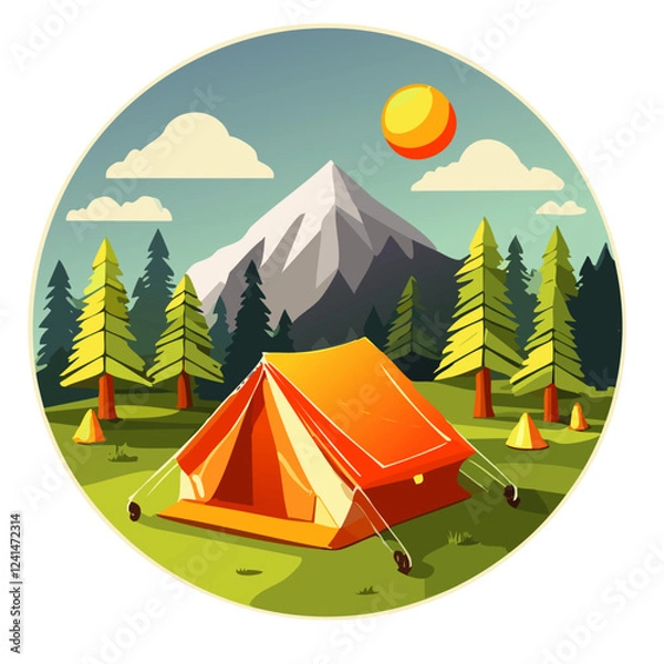 Fototapeta Camping vector