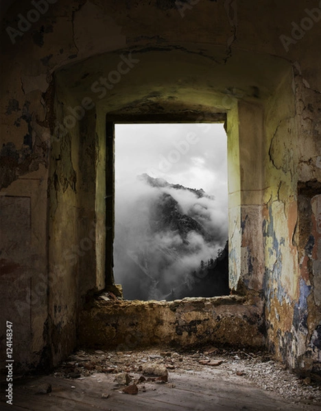 Fototapeta Abandoned place with a view