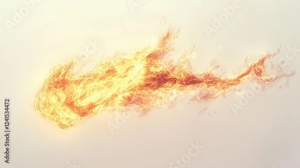 Fototapeta an illustration of a fire on a white background 