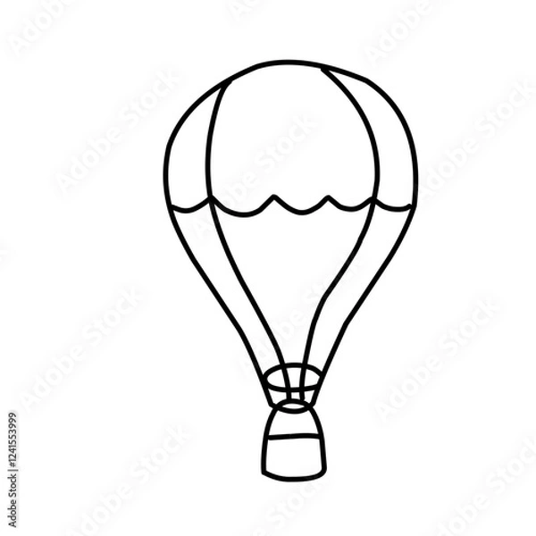 Obraz air balloon Vector illustration