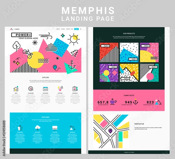 Obraz One Page Website Design