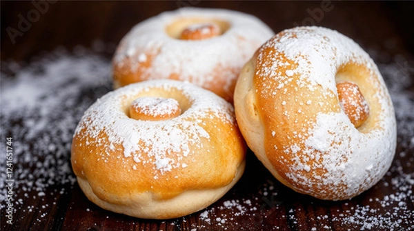 Obraz donuts on a white background