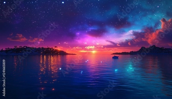 Obraz Rainbow over the sea