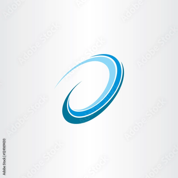 Fototapeta wave water flow design icon logo vector