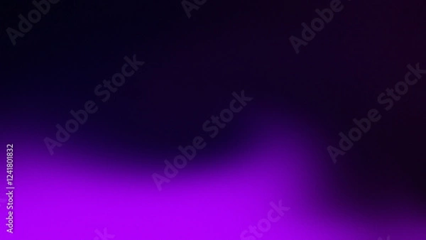 Fototapeta A stunning illustration of a bokeh background blending deep purple and black tones. This abstract purple design features a soft, dreamy landscape theme with a 3D-rendered effect, 