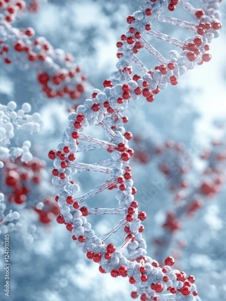 Fototapeta Closeup of DNA double helix
