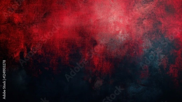 Fototapeta Dark red and black grunge textured background with rough gradient effect