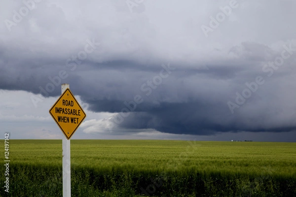 Fototapeta Storm Clouds Saskatchewan