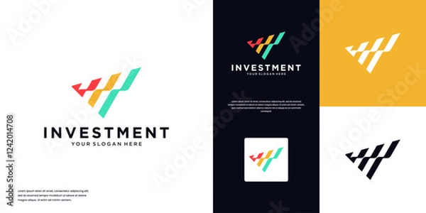 Fototapeta global financial statistics growth, trading strategies, digital navigation, vector graphic design.