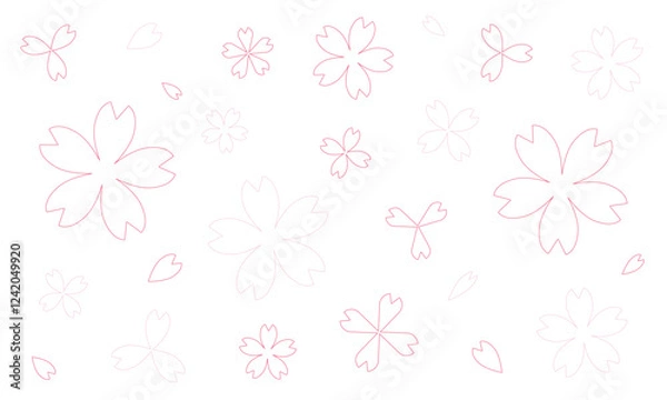 Fototapeta 桜のイラスト素材