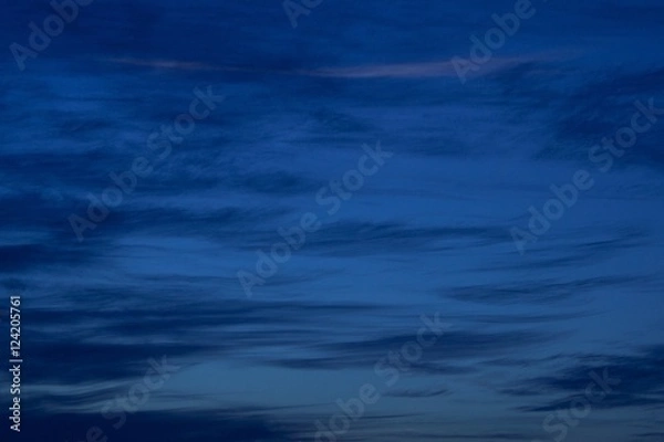 Obraz dark blue sky after sunset