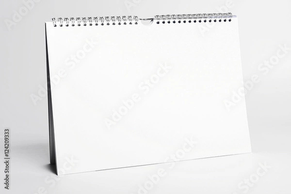 Obraz biała makieta kalendarza