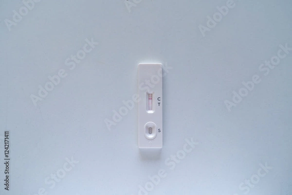 Obraz Negative Covid test on a white table