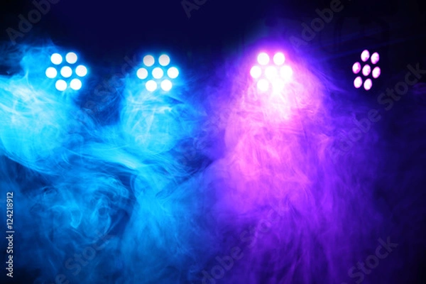 Obraz światło i dym