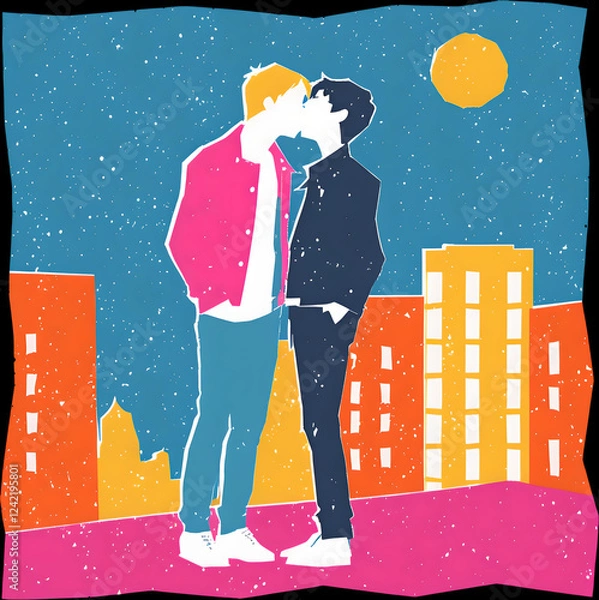 Obraz cute of boy love
