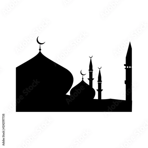 Obraz Islamic Mosque Silhouette