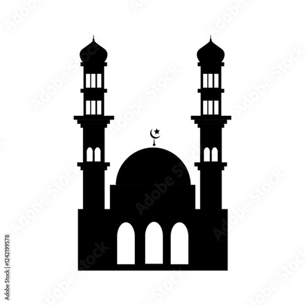Obraz Islamic Mosque Silhouette