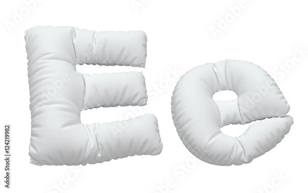 Obraz White pillow font.