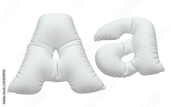 Obraz White pillow font.