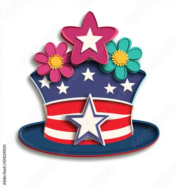 Fototapeta fourth of july hat