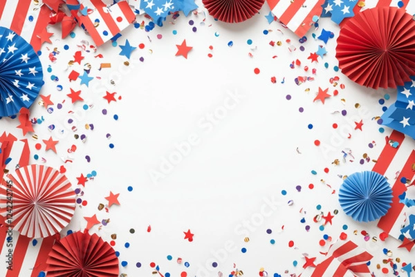 Fototapeta abstract background with stars and stripes