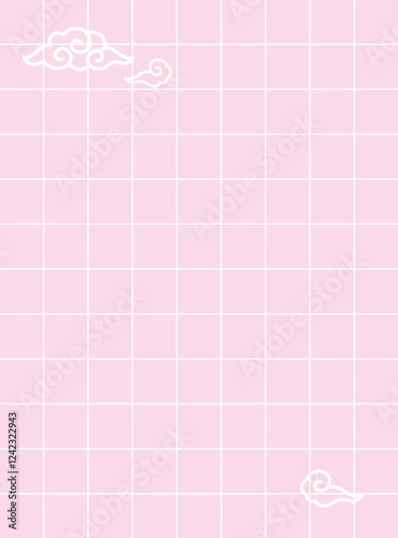 Obraz Pink Background with Hearts