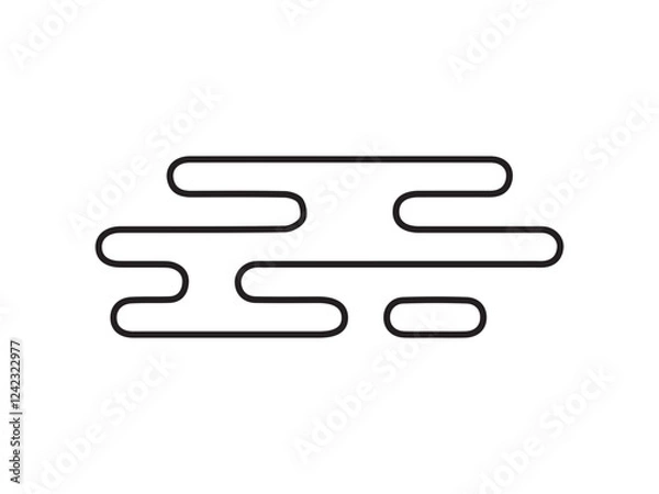 Obraz Japanese Style Cloud Line