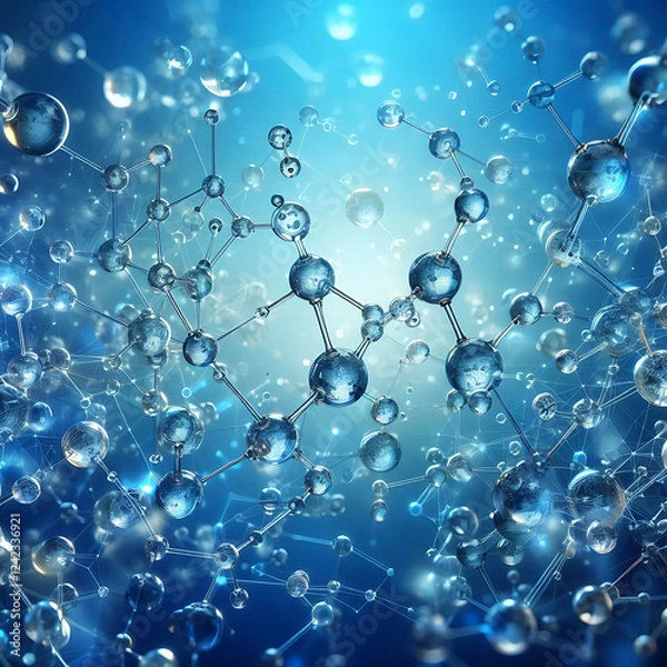 Obraz abstract background with bubbles
