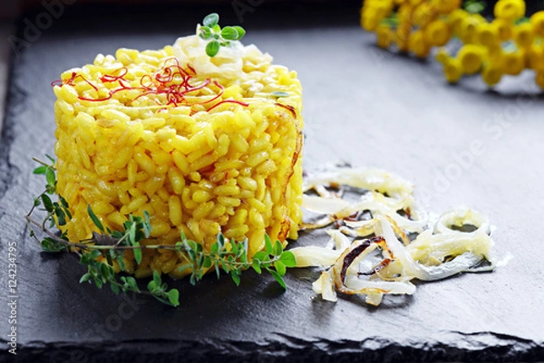 Fototapeta risotto allo zafferano
