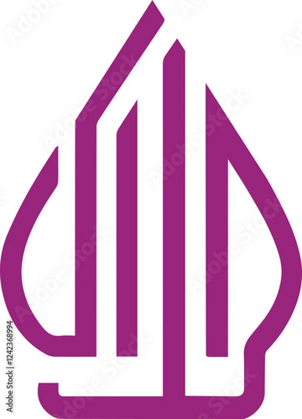 Obraz Purple Halal Indonesian Sign