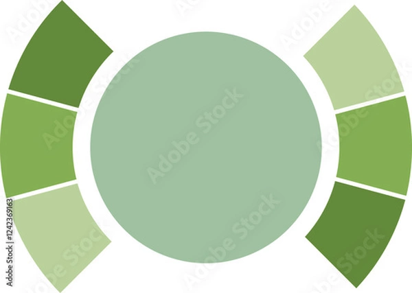 Obraz Vector Illustration of an Abstract Chart Presentation