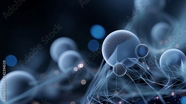 Obraz abstract background with lights bokeh 