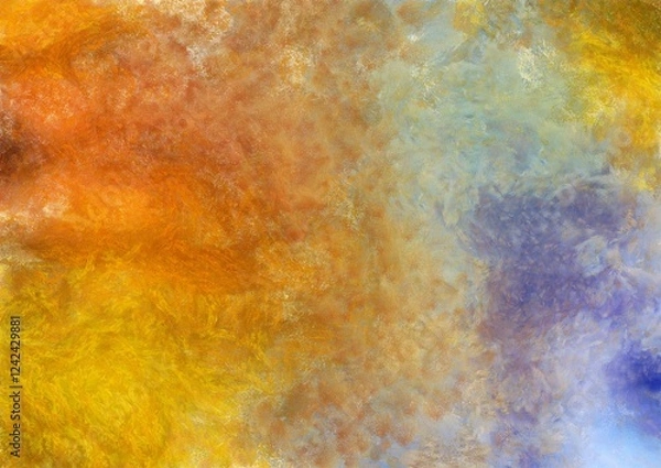 Obraz Colorful gradient background with color transitions. Colorful gradient background Chalk illustration gives an impressionist style to the painting.