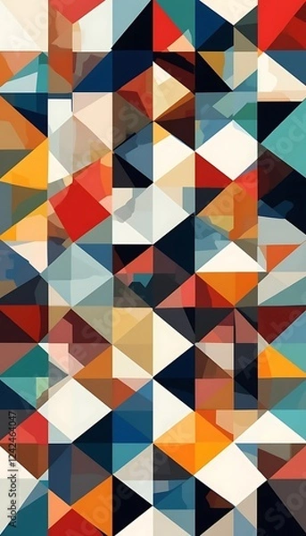 Fototapeta Abstract Geometric Triangular Pattern Design