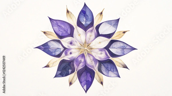 Fototapeta Elegant Minimalist Paper Quilling Art Highlighting Clean Lines, Subtle Tones, and Modern Simplicity