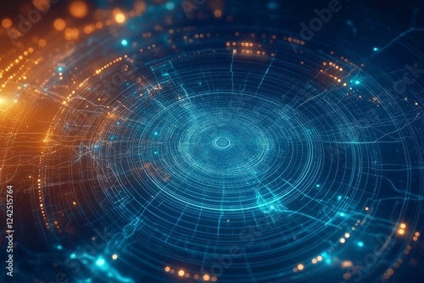 Fototapeta blue planet in space