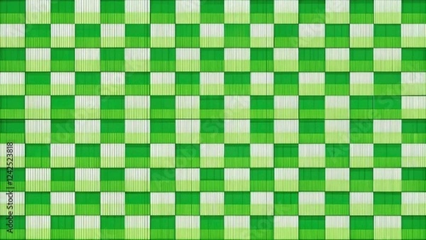 Fototapeta Green Checkered Board Repeatable Background Pattern for Seamless Design, Textures, and Creative Projects - Ideal for Websites, Marketing, and Print Media