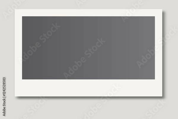 Obraz blank photo frame on white