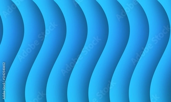 Obraz abstract background with blue waves
