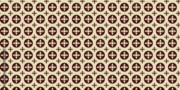 Fototapeta Decorative seamless pattern brown and vanila color, brown pattern, decoration pattern,