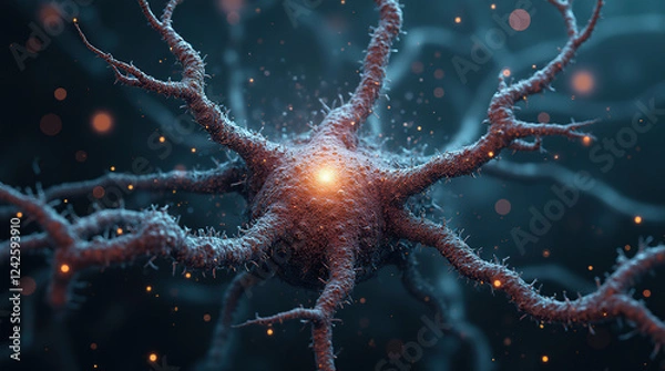 Obraz Neuronal links concept.