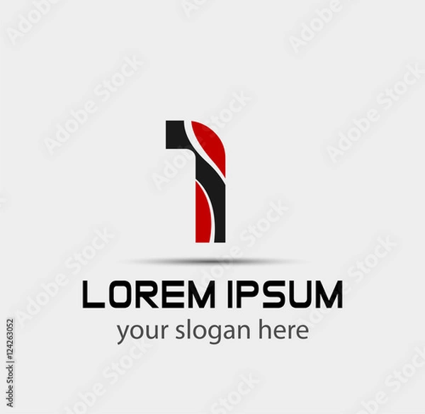 Obraz Number one logo set
